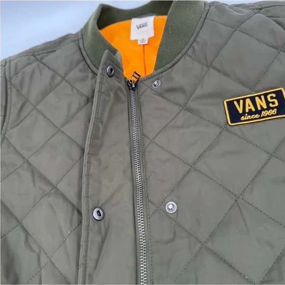 Vans Women's Olive Quilted Utility Jacket - Picture 3 of 5